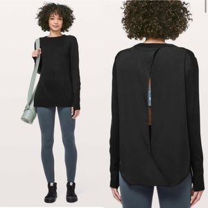 Lululemon Black Still At Ease Sweater Pullover New